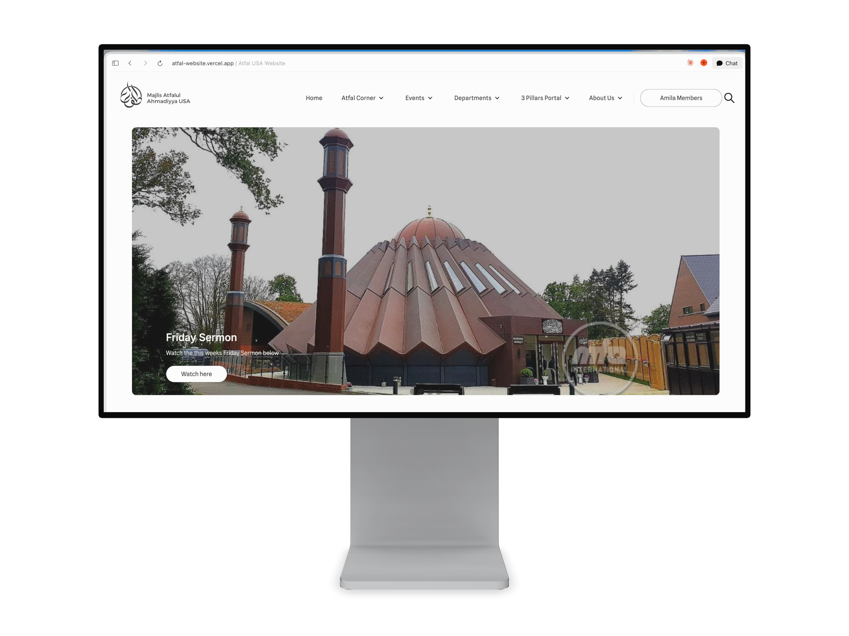 New National Muslim Youth Association website design